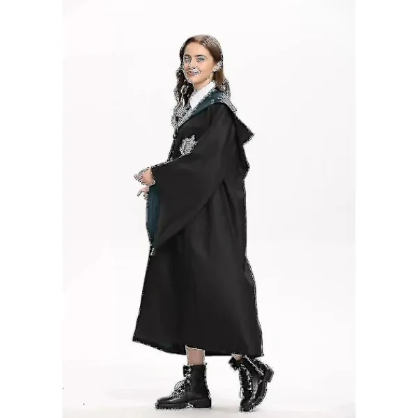 6 st magiska trollkarlsdräkter för vuxna och barn, Halloween-karnevalsfestklänning, fina dräkter för Harry Potter håll tyst> Dräkter