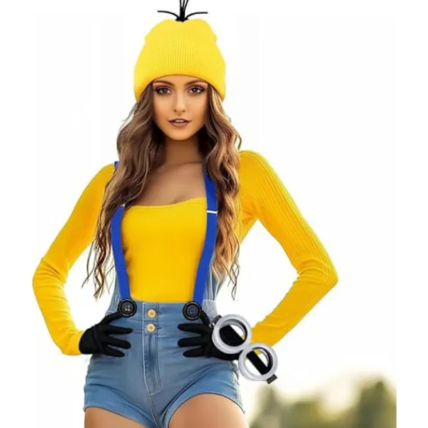 Holocky 4 st Minions Halloween Kostymtillbehör för Vuxna> Dräkter