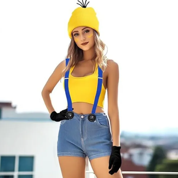 Holocky 4 st Minions Halloween Kostymtillbehör för Vuxna> Dräkter