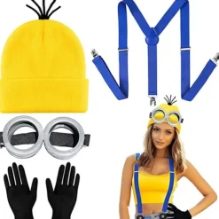 4 st Minions Halloween Kostymtillbehör för Vuxna-FA-> Dräkter