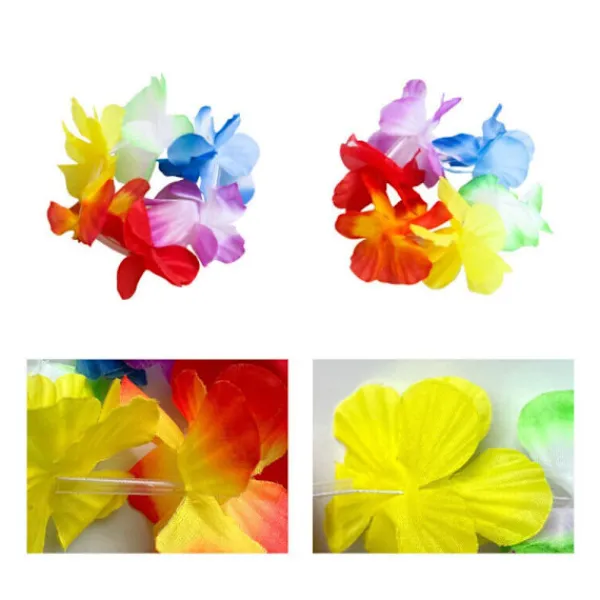 5 st/ set Hawaii Fancy Dress Gräskjol RÖD> Tillbehör