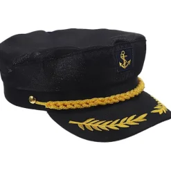 1 st sjökaptenhatt broderad marin cosplay vuxen kapten><noscript><img width=