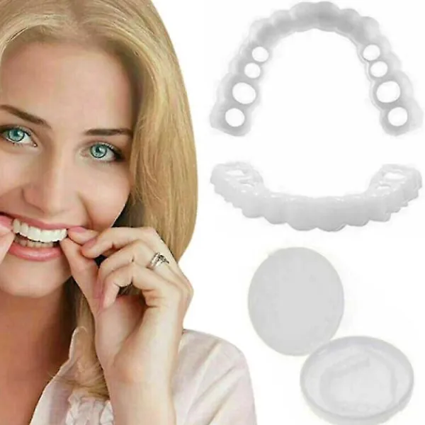 1 st Smile Snap On Övre Falska Tand Fanér Proteser Falska Tänder Omslag Tw> Tillbehör