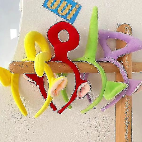 unbranded 4 st Teletubbies pannband Anime tecknad hårband söt tredimensionell hårband> Huvudbonader