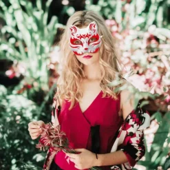 10 st Therian Mask Katt Räv Mask Therian Halloween Mask Therian Kostym för Barn Vuxna Tom Mask för Jul Fest & Therian WELLNGS><noscript><img width=
