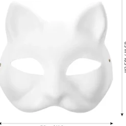 10 st Therian Mask Katt Räv Mask Therian Halloween Mask Therian kostym för barn Vuxna Tom mask för semesterfest & Therian> Masker