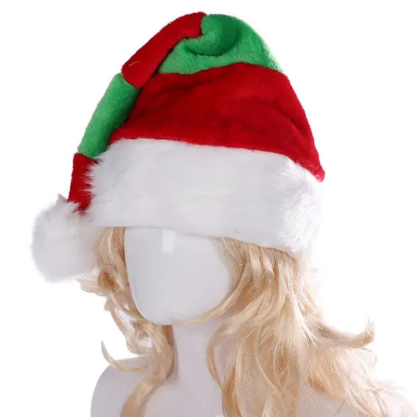 2 st tomte- och alvhattar, tomteluveprydnader, presenter, hög kvalitet, dubbel> Huvudbonader