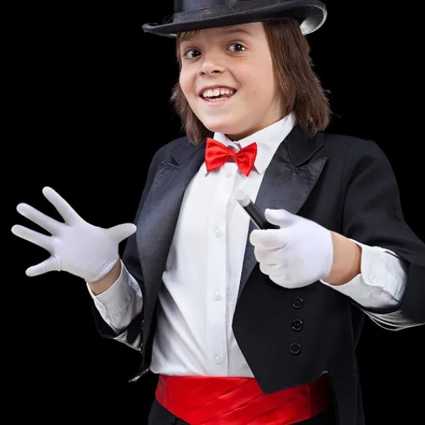 8 st Vita Handskar Vita Bomullshandskar Cosplay Kostym Klänningshandskar Handleds Formella Handskar för Fest> Tillbehör