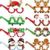 24 stycken glittriga julglasögon med dekorationer för julklappar> Tillbehör
