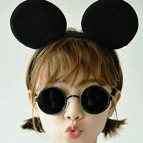 10 stycken svarta Mickey Mouse-öron för vuxna/barn Maskeraddräkt Huvudband Tillbehör> Huvudbonader