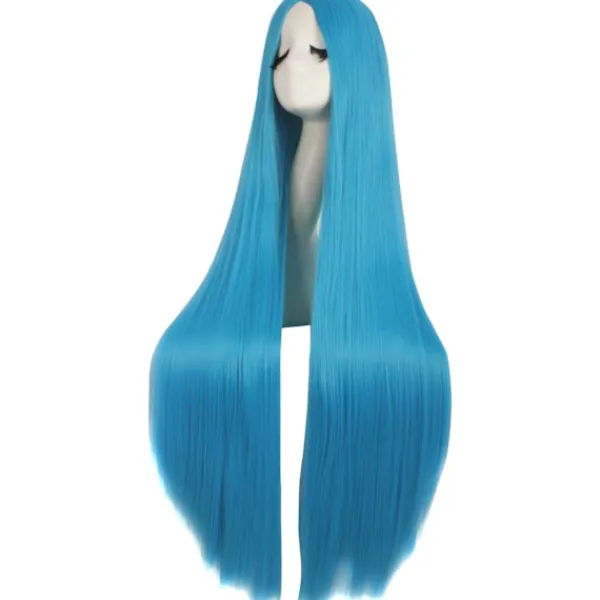 40 tum/100 cm Mode Rak Naturlig Lång Anime Kostym Peruk> Peruker