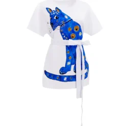ABBA Agnetha Fältskog Kostym Blå Outfit för Halloweenfest Retro Klänning M 160cm[JUN]><noscript><img width=