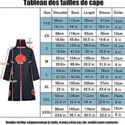 Akatsuki Itachi Kostym Cape Cosplay Akatsuki Uchiha Itachi Kostym Pannband Ring Halsband Ninja Tillbehör Anime Karneval Halloween Jul, storlek L> Dräkter