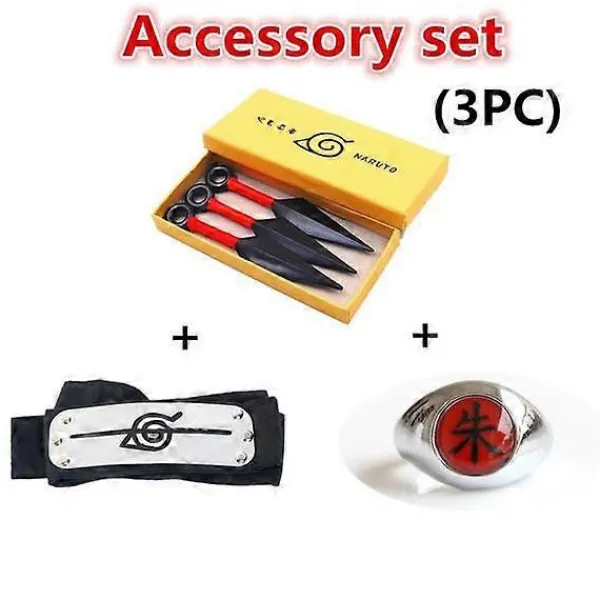 Akatsuki Uchiha Itachi Cosplay Kostym Halloween Party Kostymer Barn Vuxen Kappa Mantel L> Dräkter