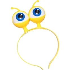 Alien Eyeball LED Hårdiadem Blinkande Hårband Barn Vuxen Hårband för Scen [HK] Yellow> Huvudbonader