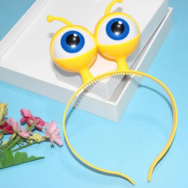 Alien Ögonglob LED Hårdiadem Blinkande Hårband Barn Vuxen Hårband för Scen Yellow> Huvudbonader