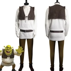 Alien Shrek Herrdräkt Anime Outfit Kostym Cosplay Barn Halloween Party Karneval Endast Kostym.i Endast Kostym-FA- Kids 120> Dräkter