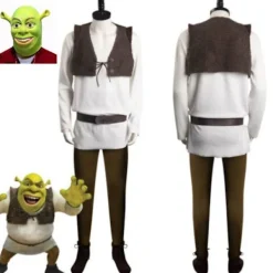 Alien Shrek Herrdräkt Anime Outfit Kostym Cosplay Barn Halloween Party Karneval Endast Kostym.i Endast Kostym-FA- Kids 120><noscript><img width=