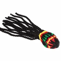 Andningsbar stickad baskerhatt med lång svart dreadlock-peruk för sommar, vinter, Halloween-fest><noscript><img width=