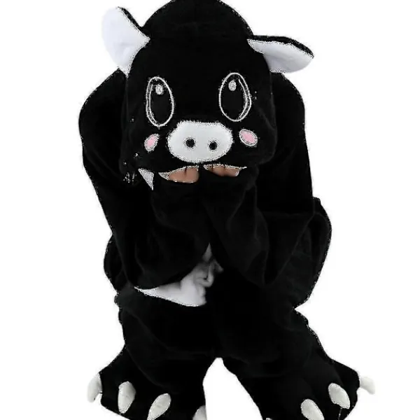 TryggHandla Animal Onesie Dam Flannel Pyjamas Set Vuxen Unisex Män Halloween Gris Cosplay Kostym Par-lingling} 10T(Height 125-134CM> Dräkter
