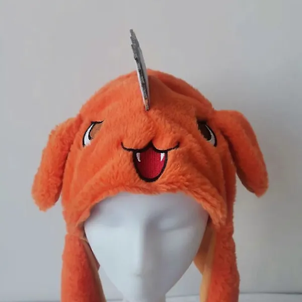 FMYSJ Anime Chainsaw Man Pochita Plysch Rörliga Öron Cosplay Hatt Halloween Jul Karneval Party Klädsel Pochita Öron Hatt Rörlig (FMY) One Size> Huvudbonader