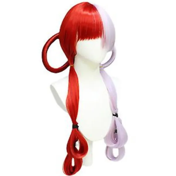 Anime One Piece Uta Cosplay Peruk Uta Röd Rosa Värmebeständigt Hår Utklädnad Halloween Peruk> Peruker