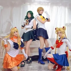 Anime Sailor Moon Cosplay Kostymer Anime Figur Klänning Vestido Halloween Kostymer För Kvinnor Kostym Peruk Loli Kläder Festuniform S Sailor Moon | Fyndiq><noscript><img width=