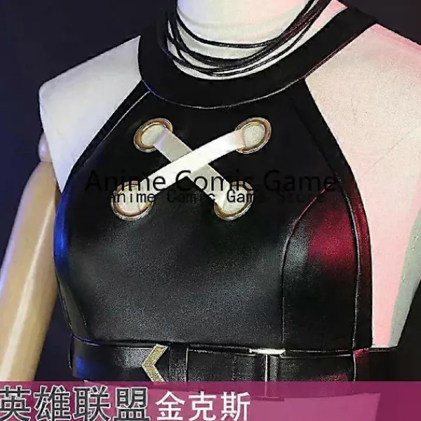 Anime Spel LOL Arcane Cosplay Kostym Crit Loli Jinx Cosplay Loose Cannon Cosplay Outfit Skor Peruk Sexiga Kvinnor Karneval Kostym XL> Dräkter