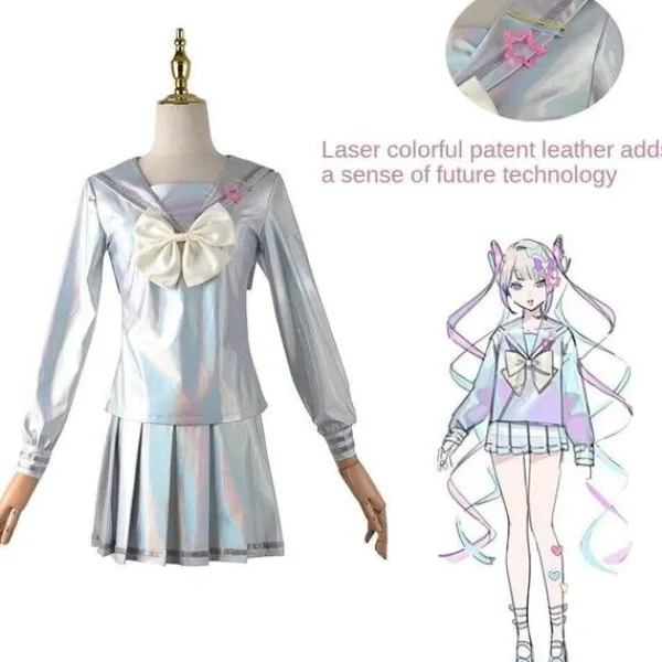 Anime Spel Needy Girl Overdose Abyss KAngel Ame Chan Cosplay Kostym JK Uniform KAnge KAnge Wig Only> Peruker