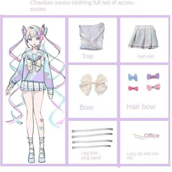 Anime Spel Needy Girl Overdose Abyss KAngel Ame Chan Cosplay Kostym JK Uniform KAnge KAnge Wig Only> Peruker