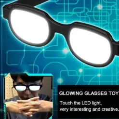 Anime Spoof Glasögon Anti-break Ljusande Vit Cosplay Glasögon Prop För Fest Qinhai> Tillbehör