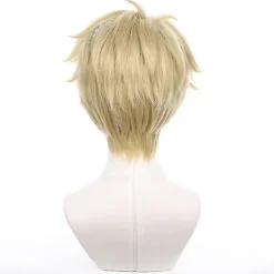Anime Spy X Family Loid Forger Cosplay Peruk Mössa Ljusblond Kort Hår Twilight Anya Forger Fars Tillbehör Halloween Fest Prop><noscript><img width=