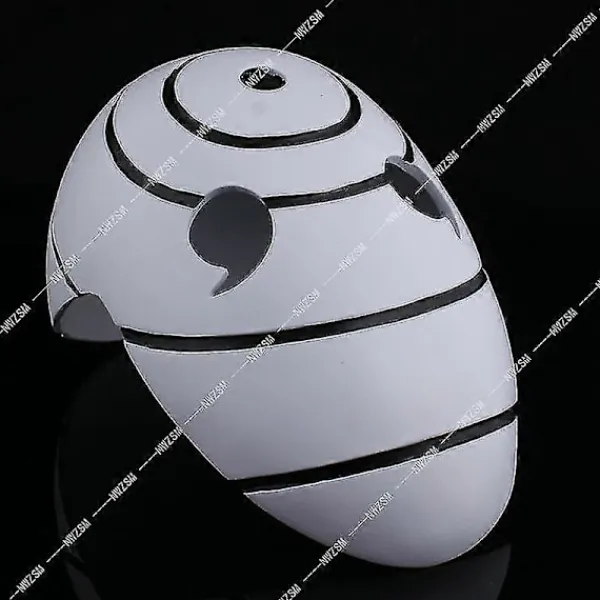 FMYSJ Anime Uchiha Obito Mask Tobi Akatsuki Ninja Cosplay Kostymer PVC Mask Halloween Tre-ögd Mask Present (FMY)> Masker