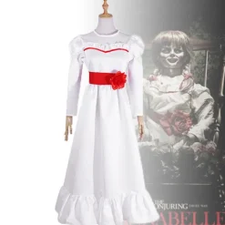 Annabel Film Cosplay Kostym för Kvinnor Barn Vuxen Halloween Kostymer och Peruk Skräck Läskig Fancy Vit Klänning Outfits A endast peruk L | Fyndiq><noscript><img width=