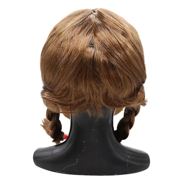 Annabelle Full Mask Långt Hår Horror Cosplay Maskeraddräkt Kostymrekvisita> Masker