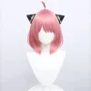 no brand Anya Forger Cosplay Peruk Anime Peruk HSIU Rosa Kort Hår zy Rosa> Peruker