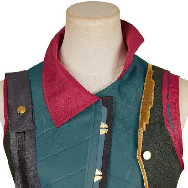 Arcane: League of Legends Ung Jinx Powder Cosplay Kostym+Halsband Rollspel Endast Kostym Women L> Dräkter