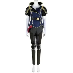 Arcane Vi Cosplay Sheriff Kläder Peruker Anime Spel LoL 2 Kostym Vuxen Kvinna Rollspel Fräck Kläder Party Utklädnad Kläder PERUK XL><noscript><img width=