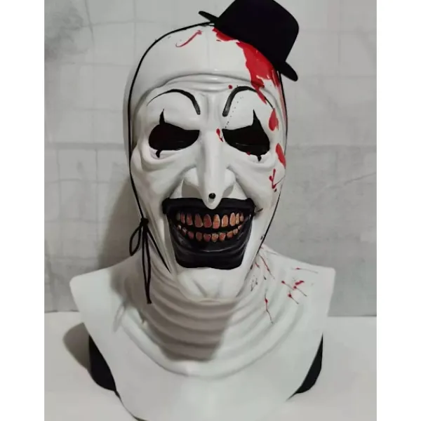 Art The Clown Cosplay Film Terrifier 2 Kostym Och Huva L> Masker