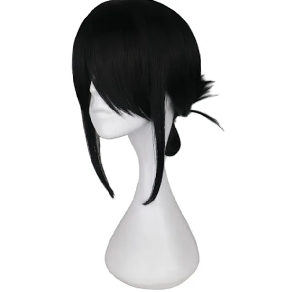 AVEKI Anime Cos peruk för Cosplay Shinomiya Kaguya Naturlig Mjuk Hög Temperatur Tråd Flickor Cosplay Klä Upp Kostym Tillbehör, Svart-48> Peruker