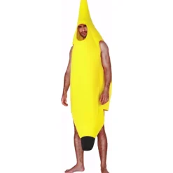 Banan-dräkt för vuxna och barn, lätt gruppdräkt för Halloween, julfester> Dräkter