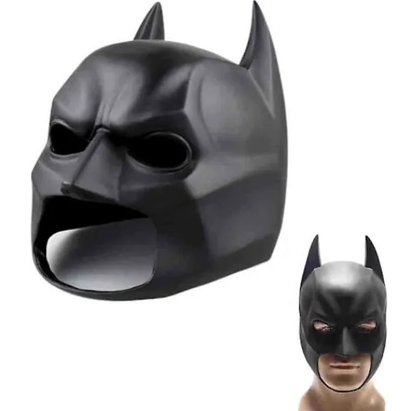Batman Full Mask Med Huva The Dark Knight Rises Latexhjälm Vuxen Cosplay Rekvisita> Masker