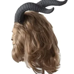 Holocky Beast Mask Beast Cosplay Mask med Peruk för Vuxen 53-63CM> Masker