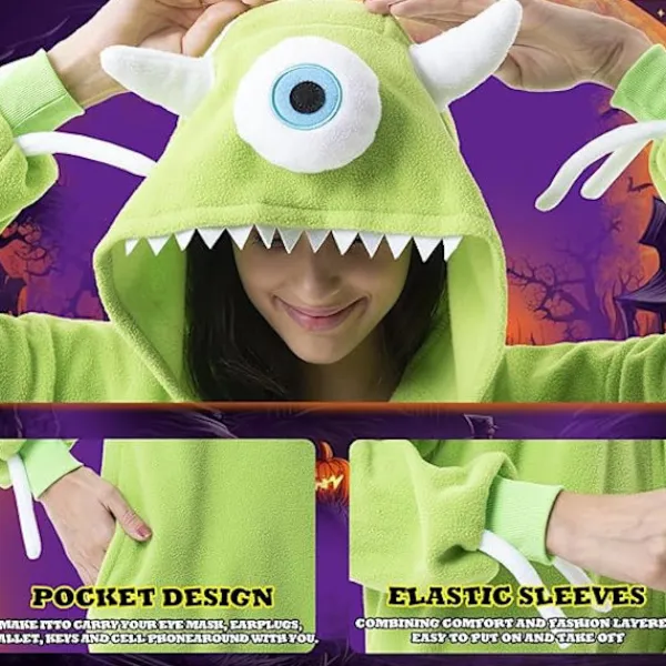 Beauty Shine Unisex Vuxen Onesie Heldräkt Pyjamas Cosplay Tecknad Kostym Halloween Jul Sovkläder Jumpsuit S 145-158cm> Dräkter