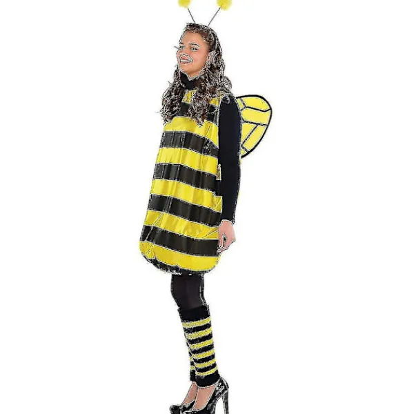 Bee Coplay Kit Halloween Bee Coplay Dräkt Dam Honey Bee Kotym Acceoarer Halloween Honeybee Coplay Party Favor> Dräkter