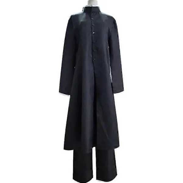 Black Butler Kuroshitsuji Undertaker Cosplay Kostym Halloweenfest Kostymer Skräddarsydda Full Set Hatt Kedja och S> Peruker