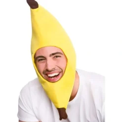 [CA] Rolig Banan Gul Hatt för Vuxna - Wicked Costumes Unisex [JUN]> Huvudbonader