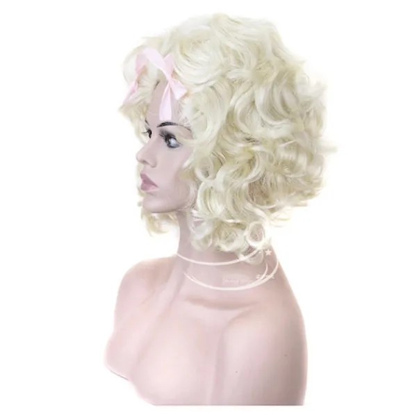 {CACA} Marie Antoinette vit peruk för damer, fransk barock, maskeradaccessoar> Peruker