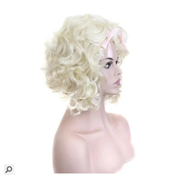 {CACA} Marie Antoinette vit peruk för damer, fransk barock, maskeradaccessoar> Peruker