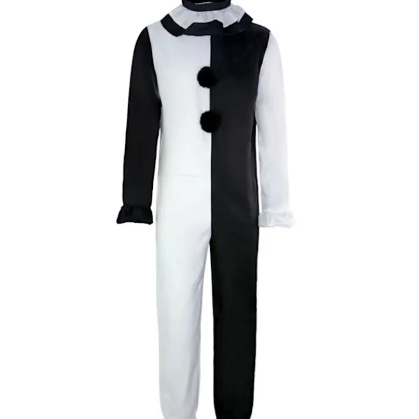 CGMGTSN Vuxna Terrifier 2 Art the Clown Cosplay Kostym Jumpsuit Hatt Outfits Halloween Karneval Kostym V Kostym och Mask_max XXL> Dräkter